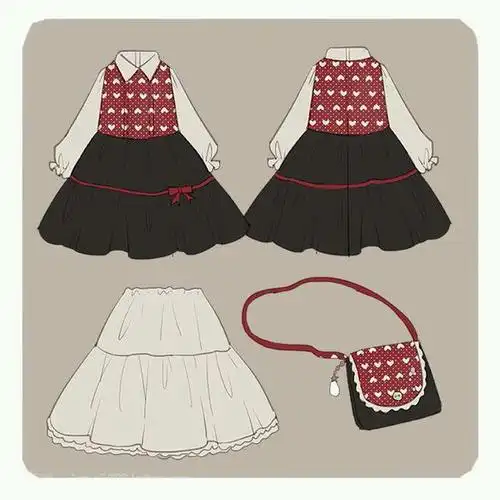 服装素材 设计 动漫服装素材【 网络收图 侵权删】