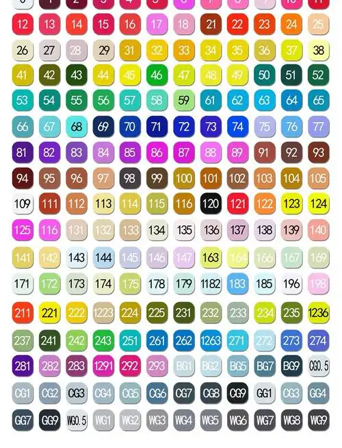 斯美奇马克笔套装双头方杆酒精油性笔学生水彩笔绘画笔彩色笔动漫40色