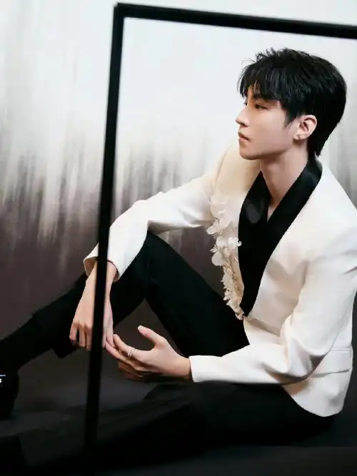 王俊凯身穿homolog 特别定制搭配de beers 珠宝亮相微博电影之夜红毯!