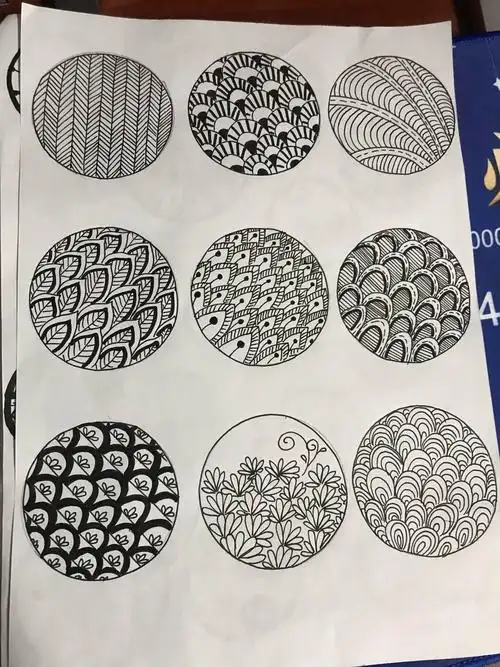 禅绕画圆型基本样式