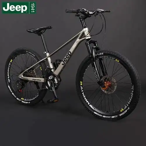 jeep/吉普镁合金24/26寸山地自行车21速禧玛诺越野单车碟刹铝合金