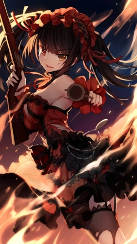 【p站精选】黑丝/校服/同人《约会大作战》时崎狂三壁纸特辑!