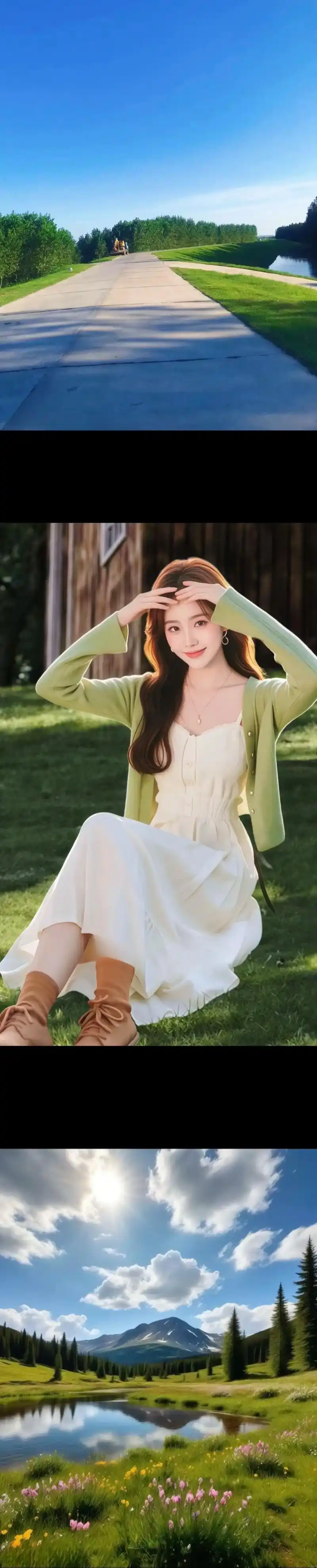 早秋小清新穿搭|清纯开衫配吊带裙