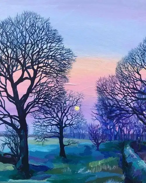 相信如果你手中的颜料能看到这些画,一定不想再在盒子里待着了,快点让