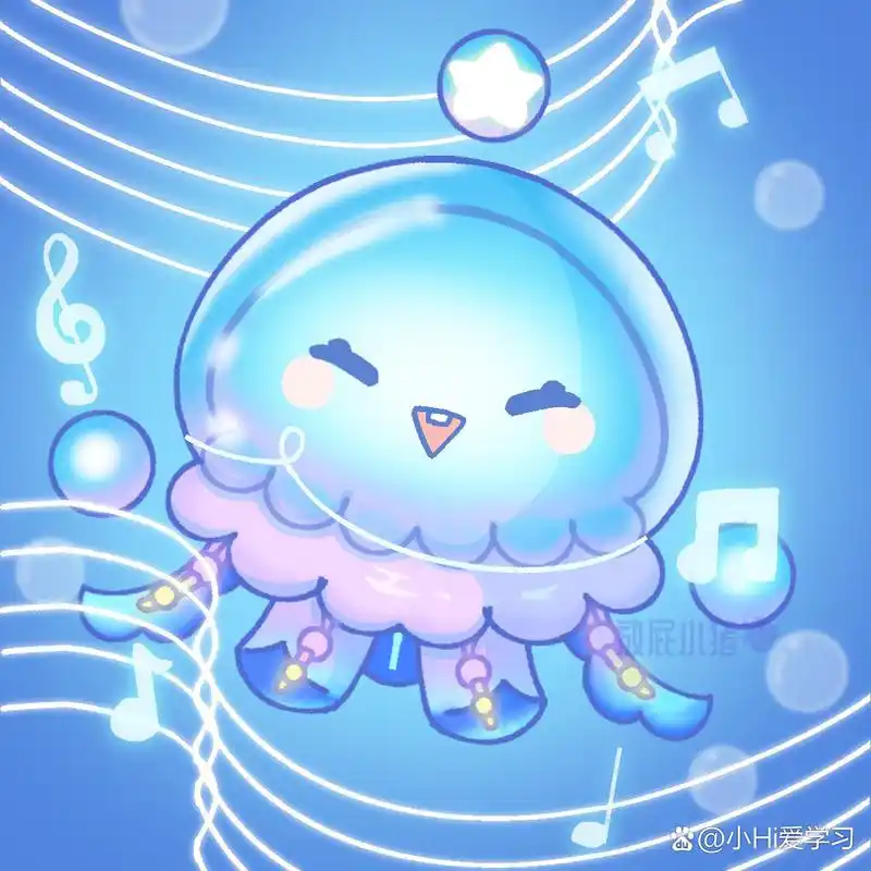 蛋仔派对‖水母莱莱 说了两天的水母终于画完啦 之后要画互绘的水母和