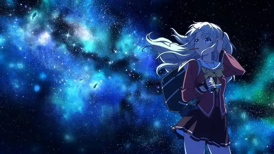 动漫 星空 少女 唯美壁纸