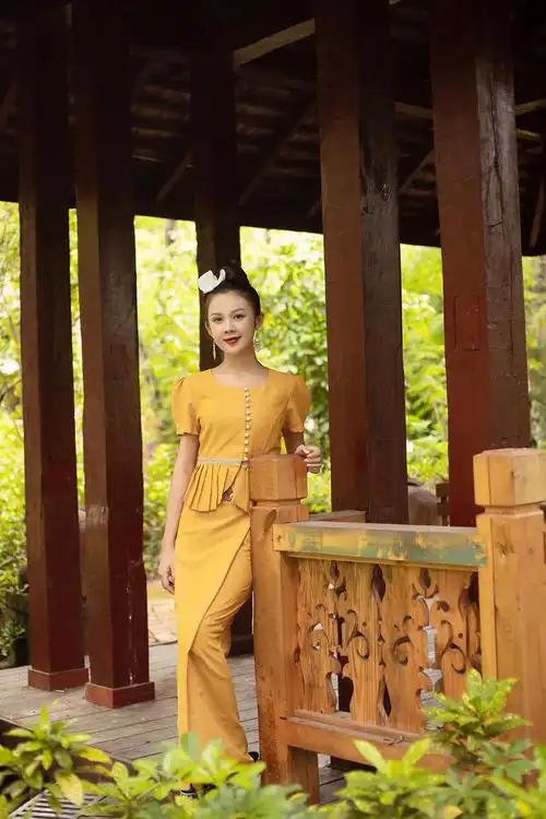 傣族服饰筒裙套装西双版纳泼水节漂亮傣装日常工作民族服装