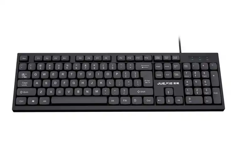 跨境供应爵蝎jk-206桌面 usb有线家用办公商务台式机电脑键盘