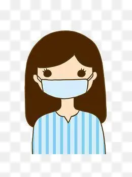 穿病号服病人简笔画