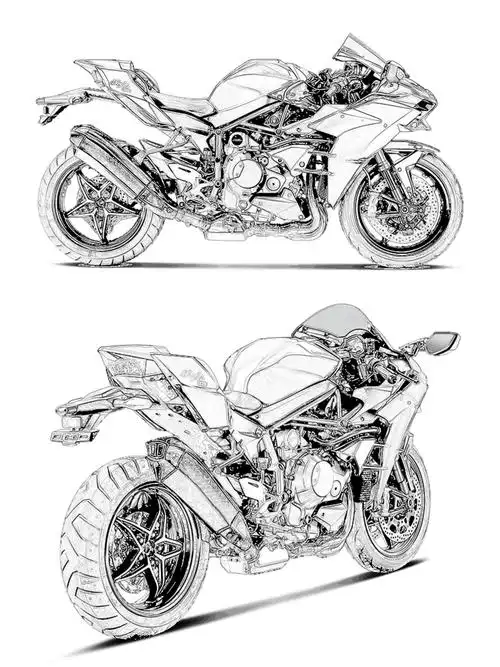 摩托车排气管川崎ninjah2碳纤维排气眼镜蛇系列20152020年摩托车排气