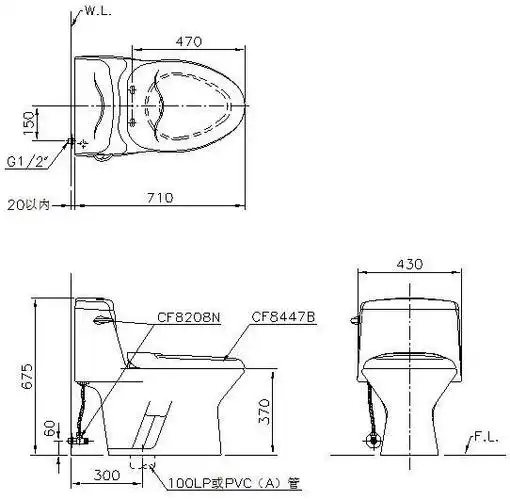 马桶四周预留尺寸是多少