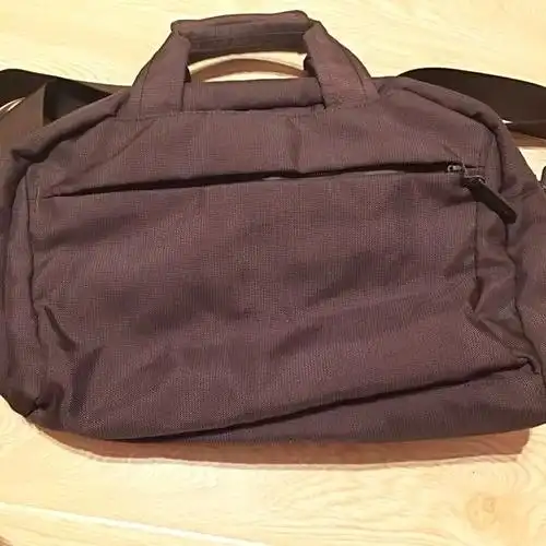 正品muji无印良品咖啡色旅行包/公事包/运动包, 名牌精品, 精品包包