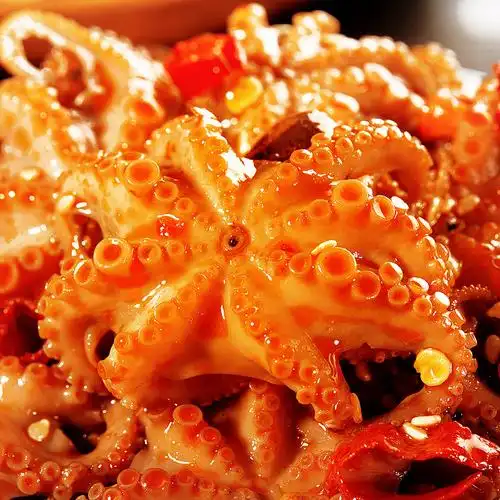 麻辣八爪鱼大爆头即食香辣零食海鲜冷冻章鱼