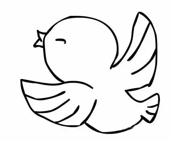 小鸟的简笔画 小鸟的简笔画简单又好看