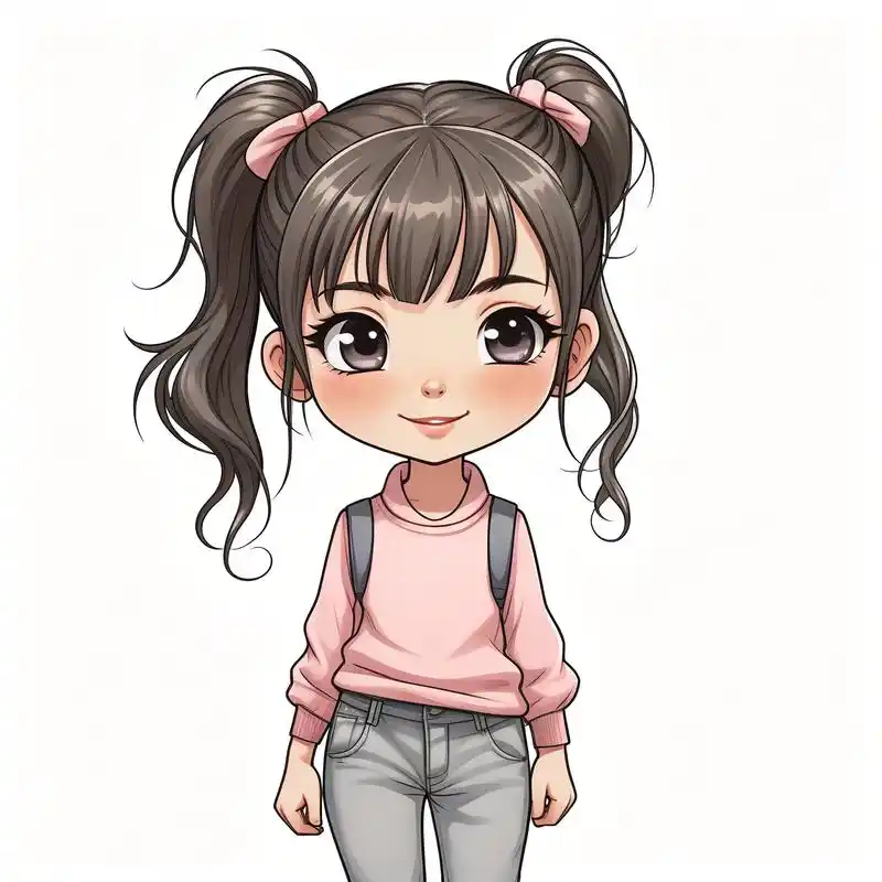 q版头像女|呆萌可爱小女孩9799 谁能拒绝这么呆萌的q版小女孩呢