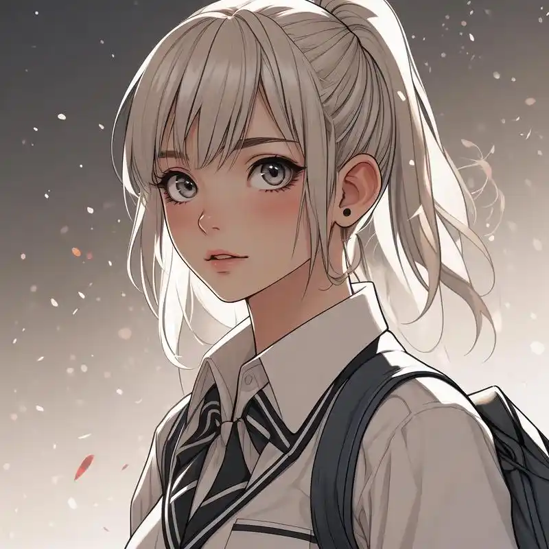 双马尾头像女生97青春活力满满