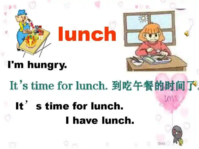 lunch im hungry. its time for lunch. i have lunch.