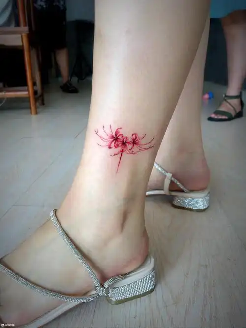 彼岸花_纹身图案手稿图片_墨龙堂的纹身作品集