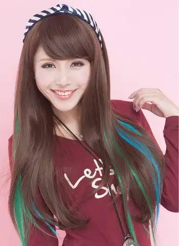 直发挑染那个位置好看 长直发挑染什么颜色低调(4)