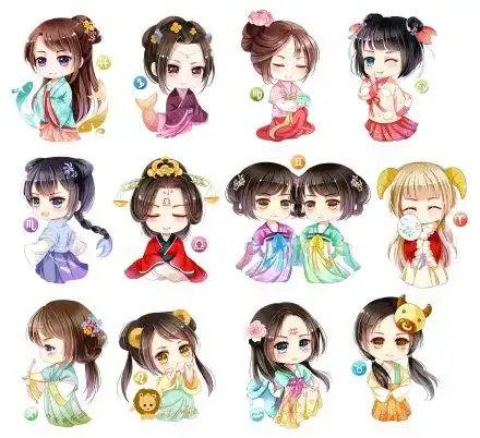 作者@围观君之乔 的的新作【汉服十二星座】出炉啦.