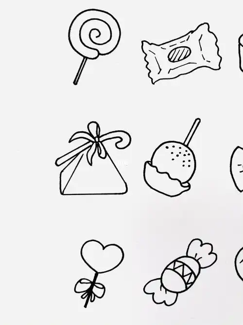 糖果的简笔画糖果的简笔画图片大全大图