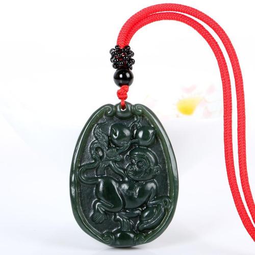 2019年十二生肖属猴鼠人吉祥物福禄佑猴白猿旺运吊坠钥匙扣开运坠