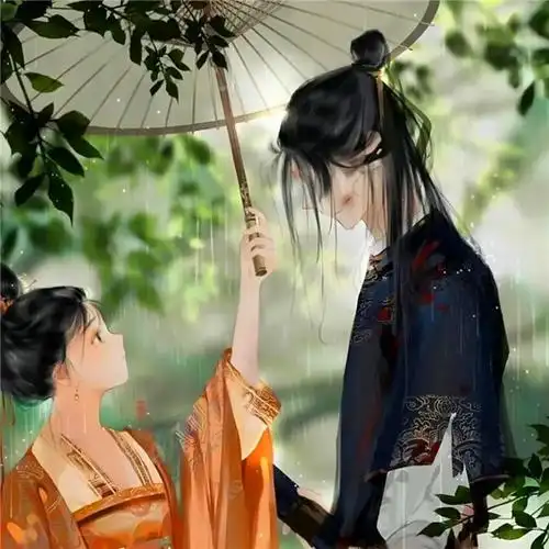 情头古风唯美动漫46张_情侣动漫头像_头像屋