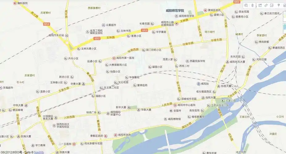 咸阳市市区地图全图查询