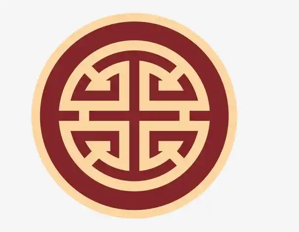 矢量中式传统圆形雕花