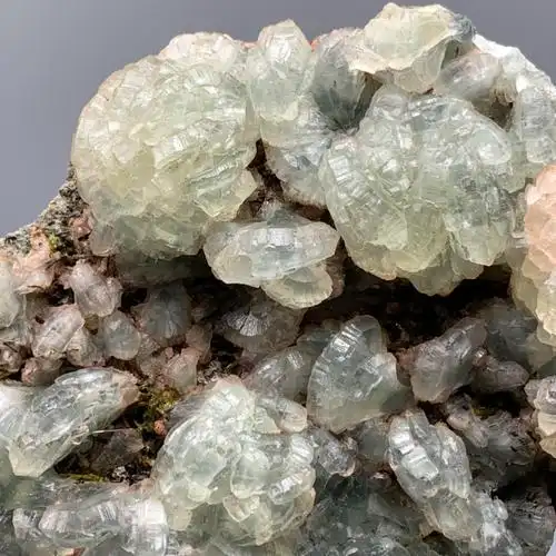 意大利葡萄石绿帘天然矿物晶体标本矿石原石收藏摆件