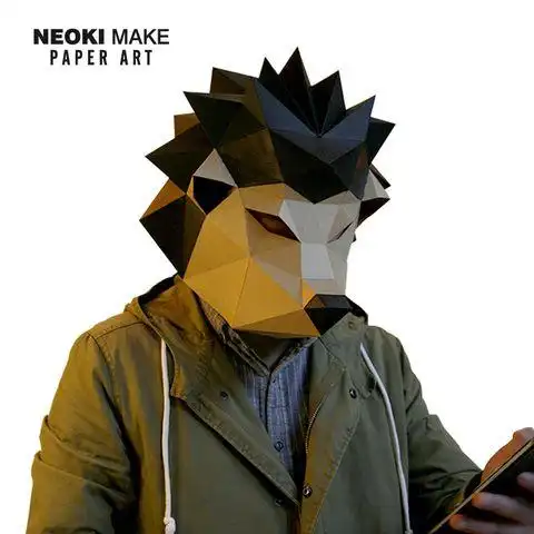 折纸立体防毒面具