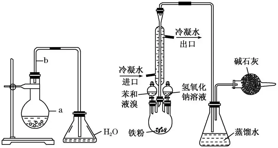 (15分)实验室用图甲装置制取少量溴苯,试填写下列空白.