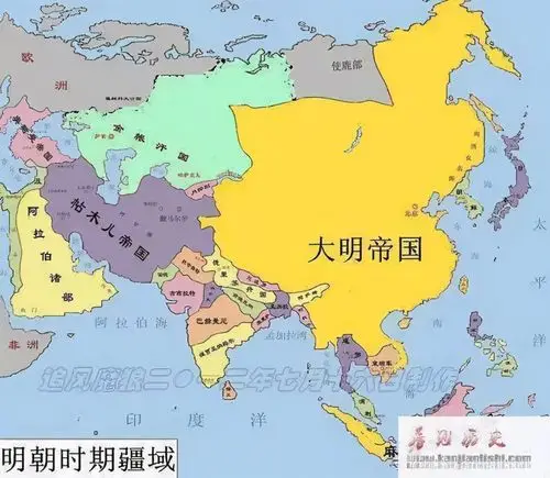 明朝极盛时期领土面积,比清朝大得多得多_腾讯新闻