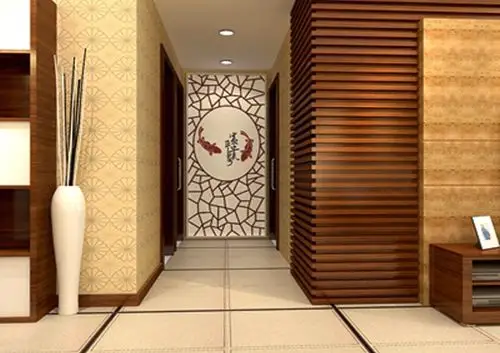 名商硅藻泥玄关矢量图