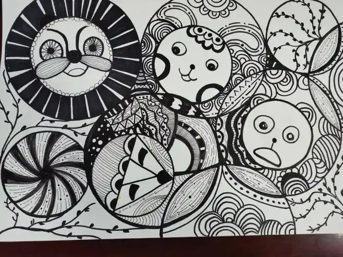 几何图形创意画中华幼儿园教师成长四