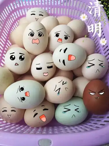 山水天城幼儿园"清明节主题活动" ——鸡蛋创意画