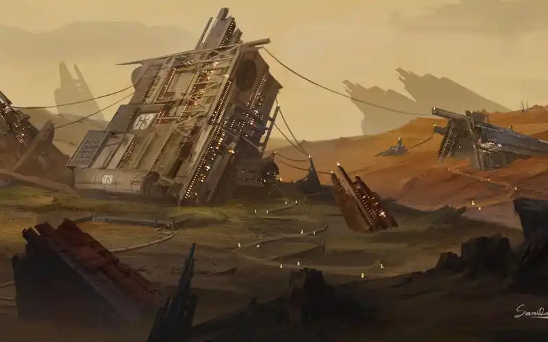 废土场景 作画过程_哔哩哔哩_bilibili