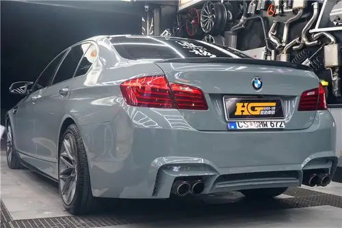 宝马5系改色美国进口秃鹰teckwrap高亮水泥灰 长沙汽车贴膜