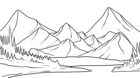 大山简笔画大山简笔画图片