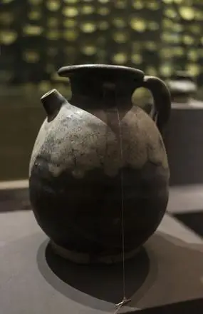 唐郏县窑花瓷双系壶