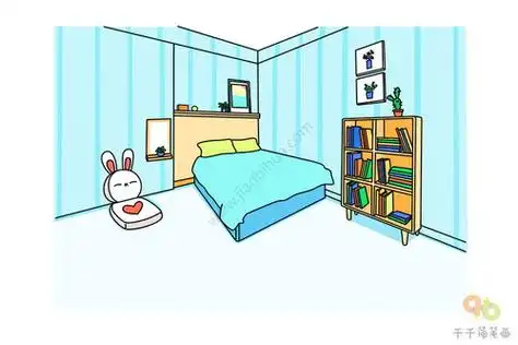 怎么画卧室简笔画图片女孩的卧室简笔画20张二年级简笔画各种建筑物