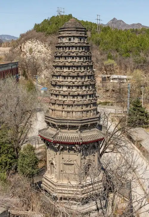 北京市房山区万佛堂孔水洞辽代花塔