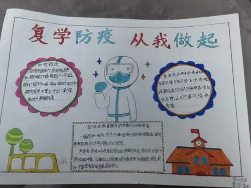 4.3班 抗击新冠病毒手抄报