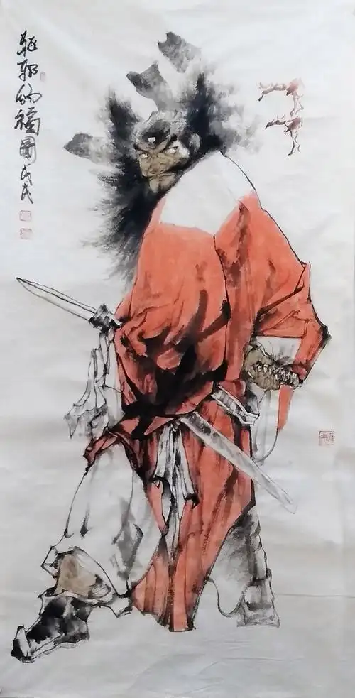 房全友的人物画(钟馗)是艺术审美与现代装饰审美的相融