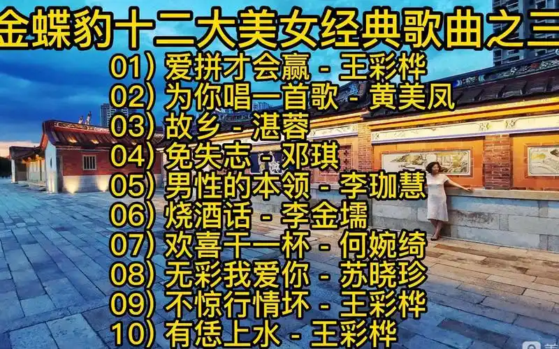 金碟豹十二大美女经典歌曲