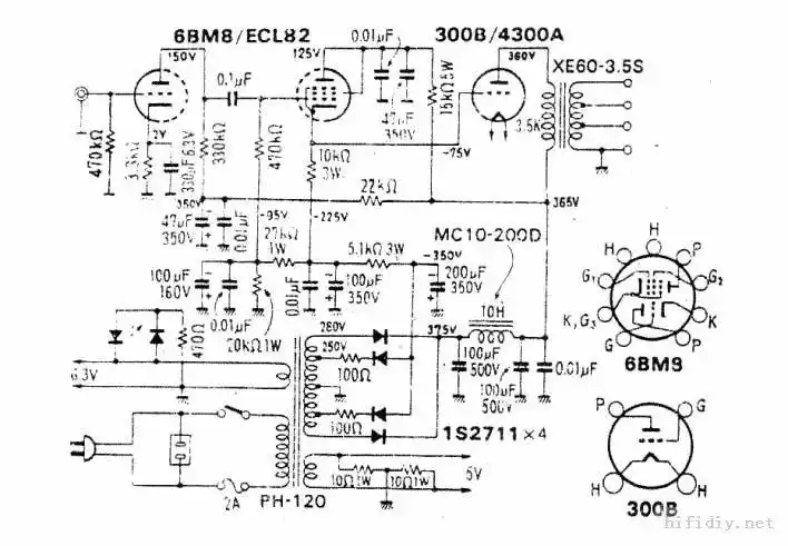 经典300b胆机电路图大集合
