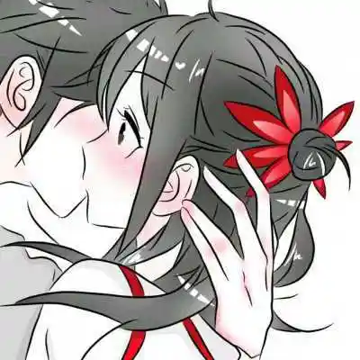 动漫伴侣亲吻头像,情侣头像图片-回车桌面