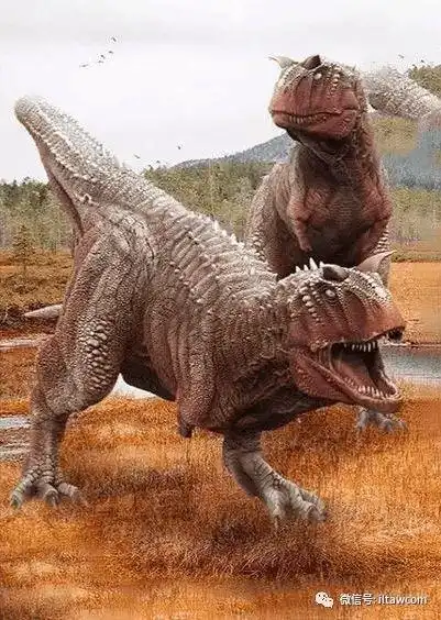 头上长角的凶猛肉食性恐龙食肉牛龙