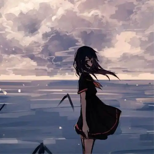 有故事孤单伤感动漫女生头像图片