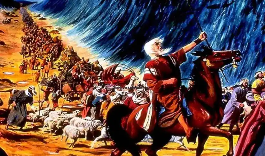 犹太人脱离了埃及法老的控制回到了地中海东岸,史称"出埃及记"